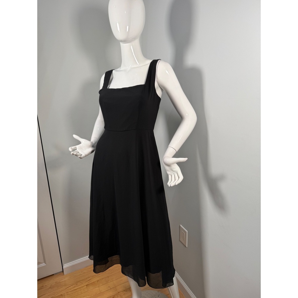 Commense Semi-Sheer Cami Long Dress black‎ size S - Picture 5 of 11